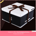 customized logo handmade rigid paper cardboard birthday cake box